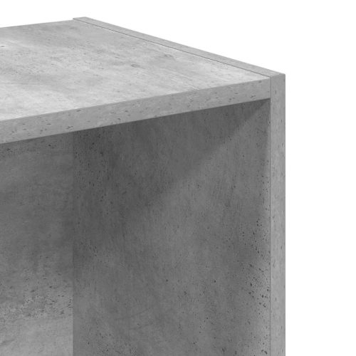  betonszürke szerelt fa könyvespolc 40 x 30 x 152 cm