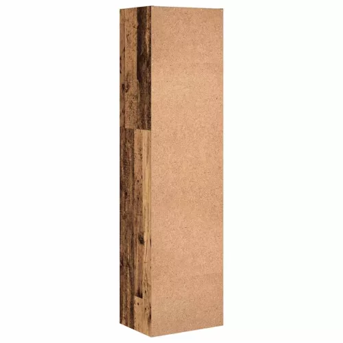  antik fa színű szerelt fa könyvespolc 40 x 30 x 152 cm