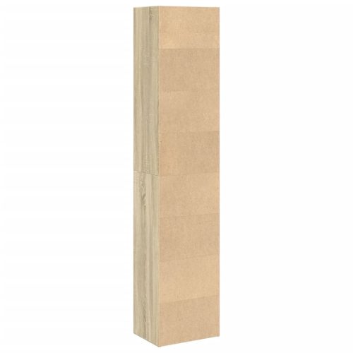  sonoma tölgy színű szerelt fa könyvespolc 40 x 30 x 189 cm