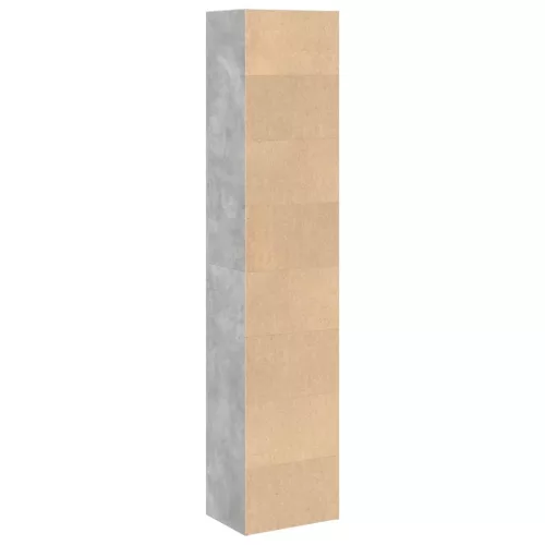  betonszürke szerelt fa könyvespolc 40 x 30 x 189 cm