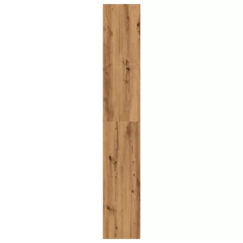  kézműves tölgy színű szerelt fa könyvespolc 40 x 30 x 189 cm