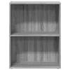  szürke sonoma színű szerelt fa könyvespolc 60 x 30 x 77 cm