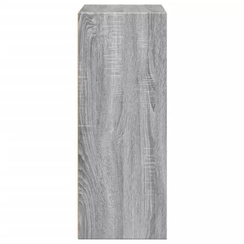  szürke sonoma színű szerelt fa könyvespolc 60 x 30 x 77 cm