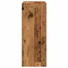  antik fa színű szerelt fa könyvespolc 60 x 30 x 77 cm