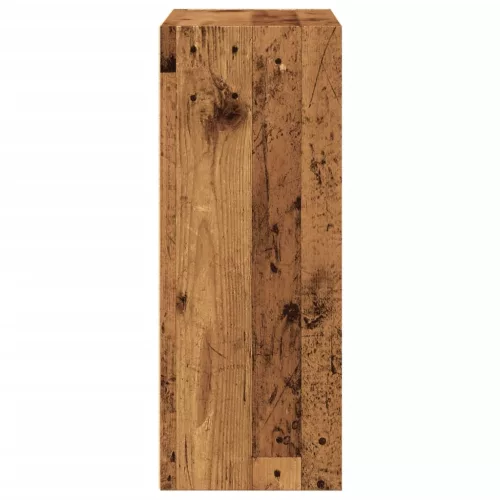  antik fa színű szerelt fa könyvespolc 60 x 30 x 77 cm