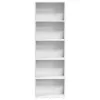  fehér szerelt fa könyvespolc 60 x 30 x 189 cm