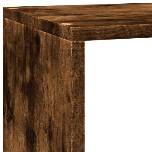  3 szintes füstös tölgy elválasztó könyvespolc 137,5x29x103,5 cm