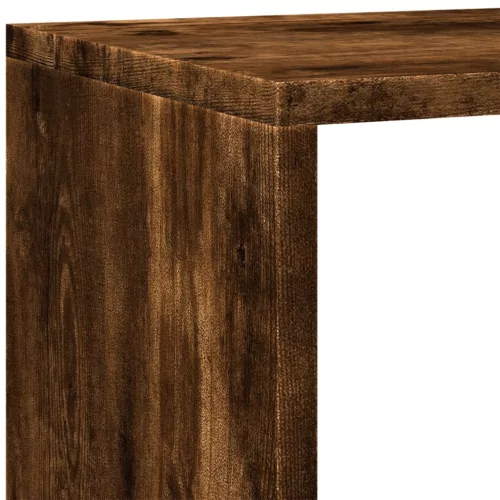  4 szintes füstös tölgy elválasztó könyvespolc 143,5x29x143,5 cm