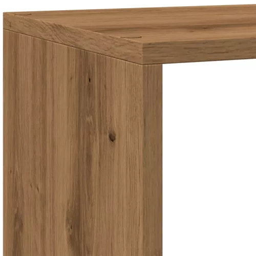  4 szintes kézműves fa elválasztó könyvespolc 143,5x29x143,5 cm