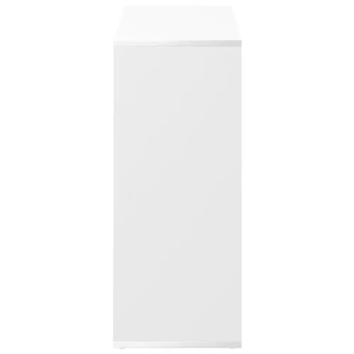  fehér szerelt fa térelválasztó könyvespolc 69,5x29x69,5 cm