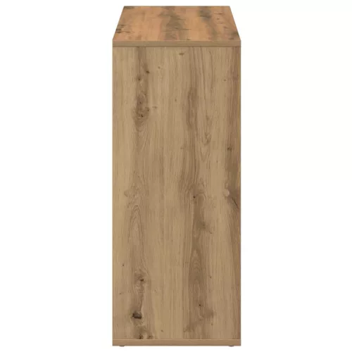  kézműves tölgy színű fa elválasztó könyvespolc 69,5x29x69,5 cm