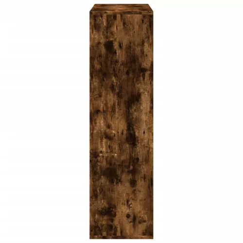  füstös tölgy szerelt fa elválasztó könyvespolc 69,5x29x103,5 cm