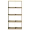  sonoma tölgy szerelt fa elválasztó könyvespolc 69,5x29x137,5 cm
