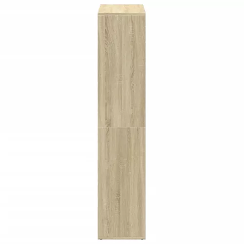  sonoma tölgy szerelt fa elválasztó könyvespolc 69,5x29x137,5 cm