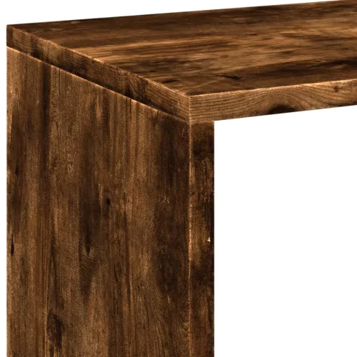  füstös tölgy szerelt fa elválasztó könyvespolc 69,5x29x137,5 cm