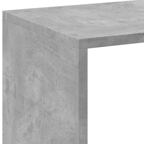  betonszürke szerelt fa elválasztó könyvespolc 102x29x103,5 cm