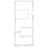  fehér szerelt fa térelválasztó könyvespolc 67 x 25 x 161,5 cm