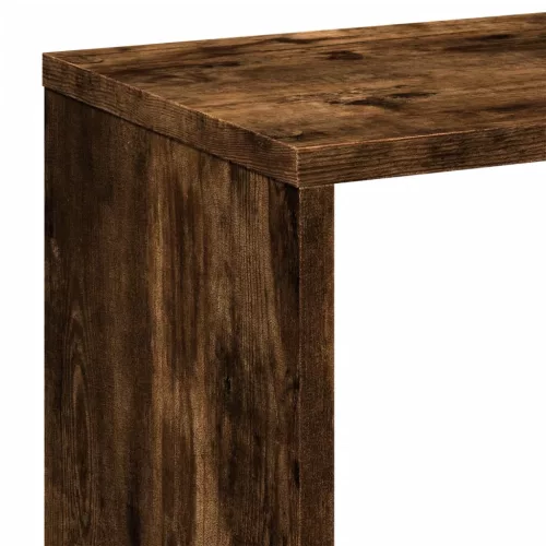  füstös tölgy szerelt fa elválasztó könyvespolc 67x25x161,5 cm