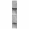 4 szintes betonszürke fa térelválasztó könyvespolc 70x24x129 cm