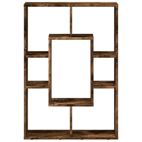  füstös tölgy színű szerelt fa könyvespolc 63 x 20 x 90 cm