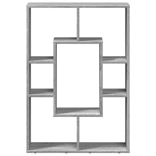  szürke sonoma színű szerelt fa könyvespolc 63 x 20 x 90 cm