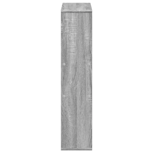  szürke sonoma színű szerelt fa könyvespolc 63 x 20 x 90 cm