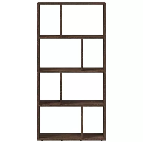  barna tölgy színű szerelt fa könyvespolc 60 x 20 x 120 cm