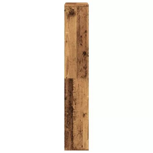  antik fa színű szerelt fa könyvespolc 60 x 20 x 120 cm