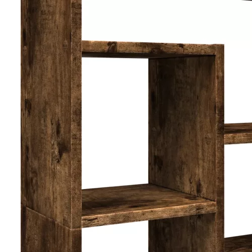  füstös tölgy színű szerelt fa könyvespolc 72 x 20 x 120 cm