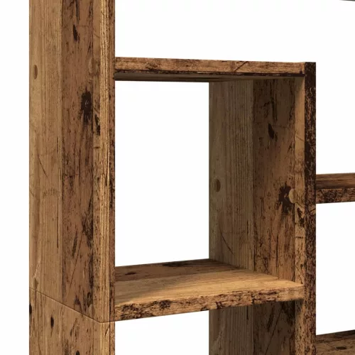  antik fa színű szerelt fa könyvszekrény 72 x 20 x 120 cm