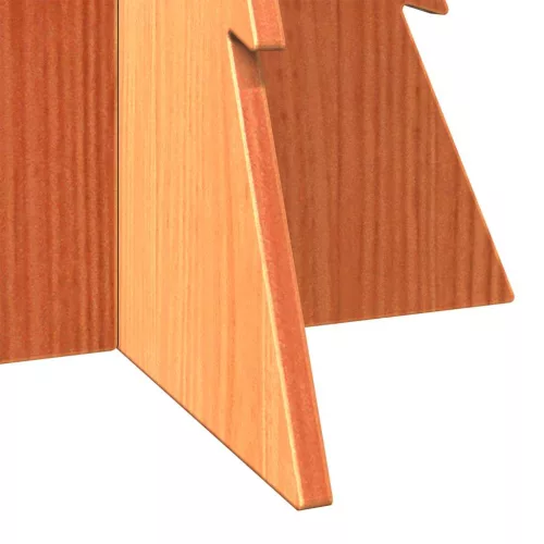  viaszbarna tömör fenyőfa karácsonyfa-dekoráció 80 cm