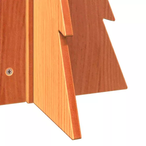  viaszbarna tömör fenyőfa karácsonyfa-dekoráció 69,5 cm