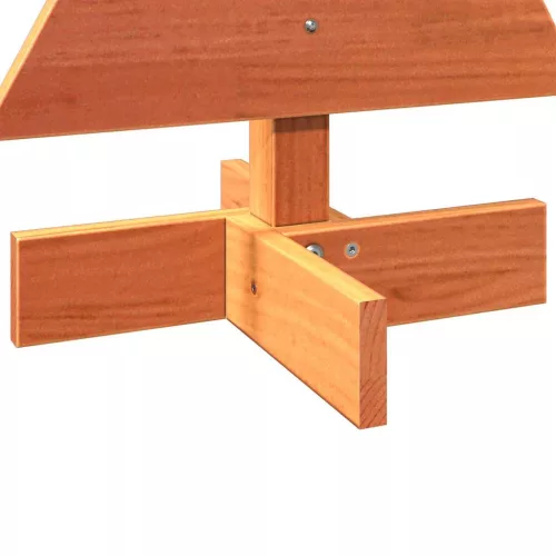  viaszbarna tömör fenyőfa karácsonyfa-dekoráció 60 cm