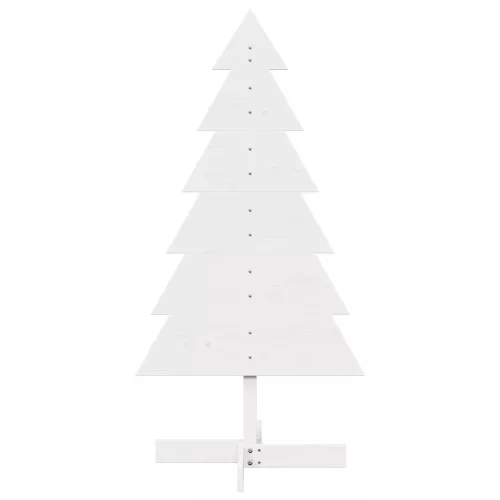  fehér tömör fenyőfa karácsonyfa-dekoráció 120 cm