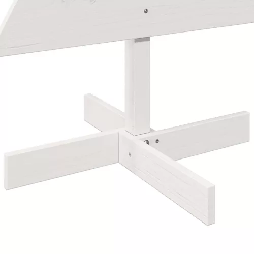  fehér tömör fenyőfa karácsonyfa-dekoráció 120 cm