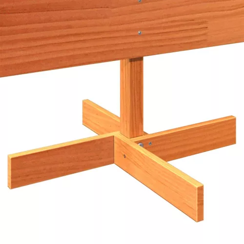  viaszbarna tömör fenyőfa karácsonyfa-dekoráció 150 cm