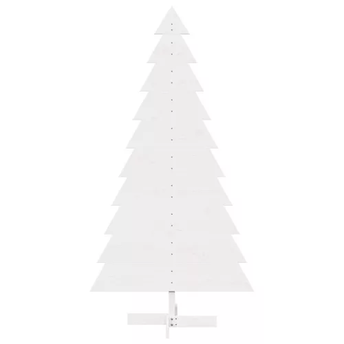  fehér tömör fenyőfa karácsonyfa-dekoráció 180 cm