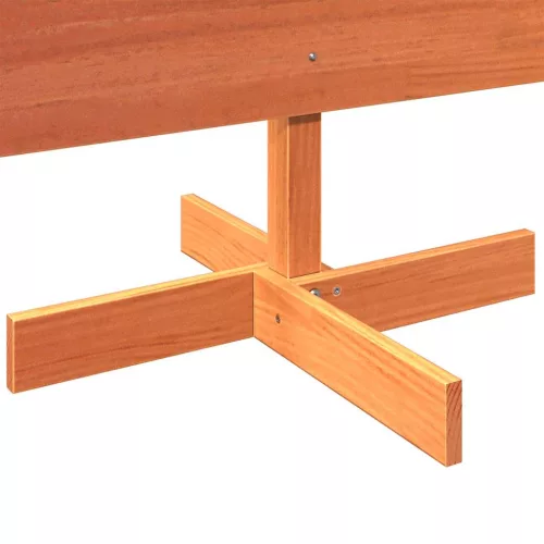  viaszbarna tömör fenyőfa karácsonyfa-dekoráció 180 cm