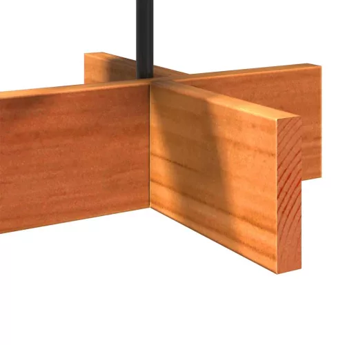  viaszbarna tömör fenyőfa karácsonyfa-dekoráció 60 cm