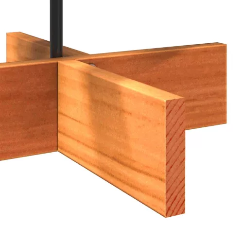  viaszbarna tömör fenyőfa karácsonyfa-dekoráció 80 cm