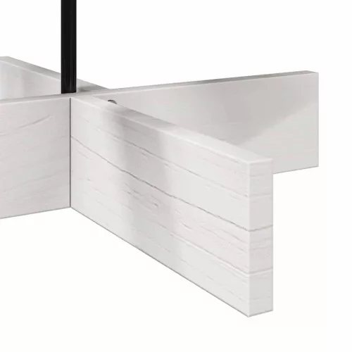  fehér tömör fenyőfa karácsonyfa-dekoráció 100 cm