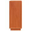  Széf polcokkal tárolóval ajtóval Viaszbarna 70 x 34 x 80 cm Tömör fenyőfa