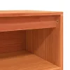  Széf polcokkal tárolóval ajtóval Viaszbarna 70 x 34 x 80 cm Tömör fenyőfa