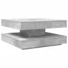  betonszürke dohányzóasztal 360 fokban forgatható 70x70x34,5 cm