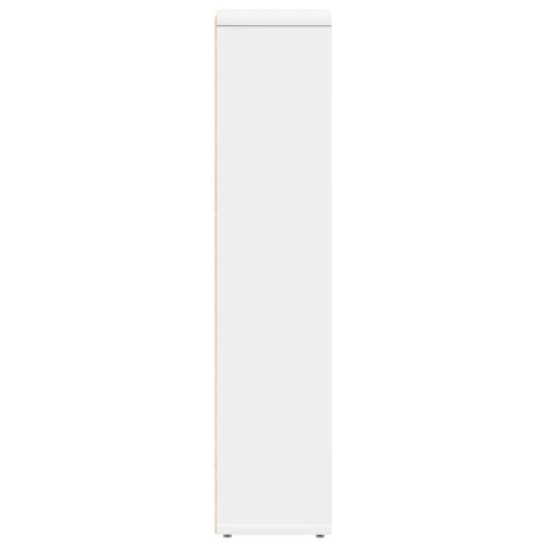  fehér fürdőszobaszekrény tekercstartóval 20,5x20x90 cm