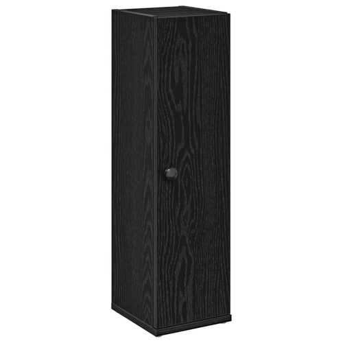  fekete fürdőszobaszekrény tekercstartóval 20,5x22x72 cm