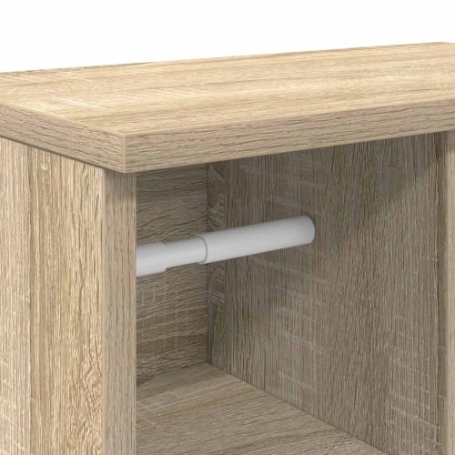  sonoma tölgy fürdőszobaszekrény tekercstartóval 39x22x90 cm