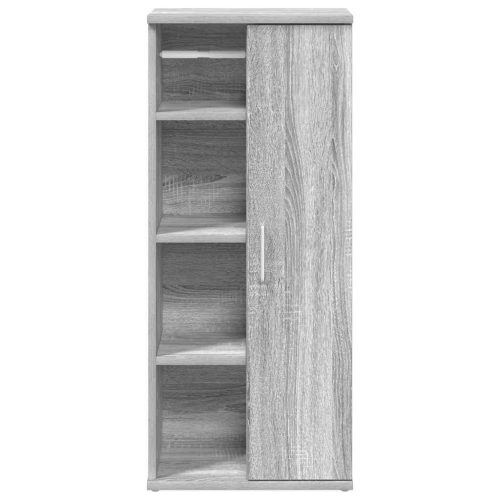  szürke sonoma fürdőszobaszekrény tekercstartóval 39x22x90 cm