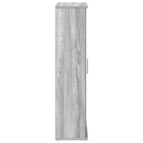  szürke sonoma fürdőszobaszekrény tekercstartóval 39x22x90 cm