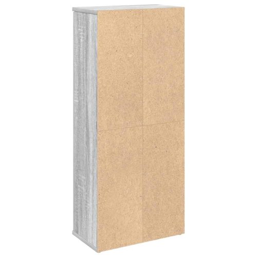  szürke sonoma fürdőszobaszekrény tekercstartóval 39x22x90 cm